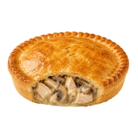 Cold Chicken & Mushroom Pie