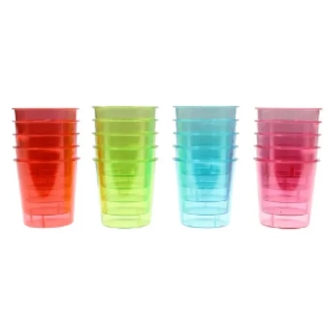Coloured Plastic Shot Glasses 20