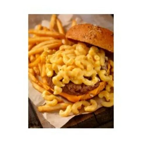 Combo Box Cheese Burger, Mac & Chips