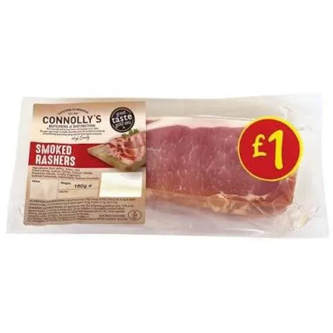 Connollys smoked bacon 180g