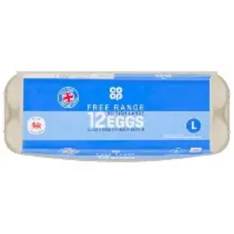 Co op 12 large British free range eggs