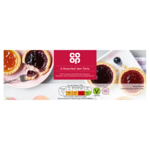 Co Op Assorted Jam Tarts 6pk 6pk