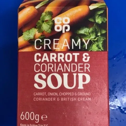 CO OP Carrot & Coriander Soup 600g