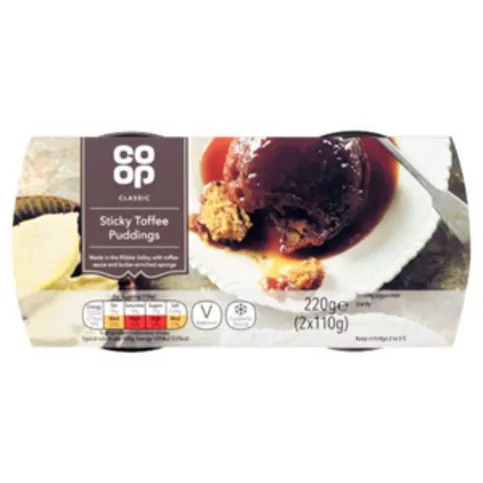 Co Op Twin Sticky Toffee Pudding 210g