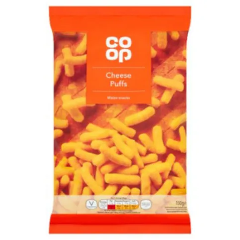 Co-op Cheese Puffs Maize Snacks 150g