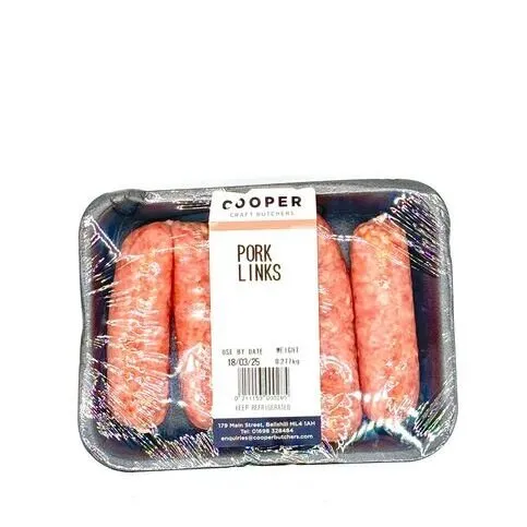 LOCAL: COOPER PORK LINKS 5PK 0.277KG