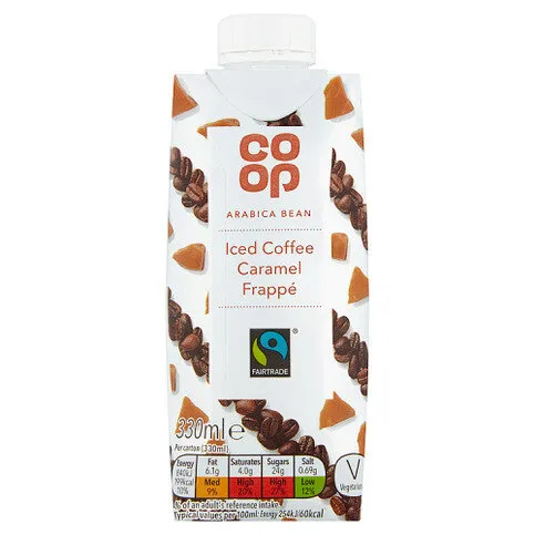Co-op Arabica Bean Iced Coffee Caramel Frappé 330ml
