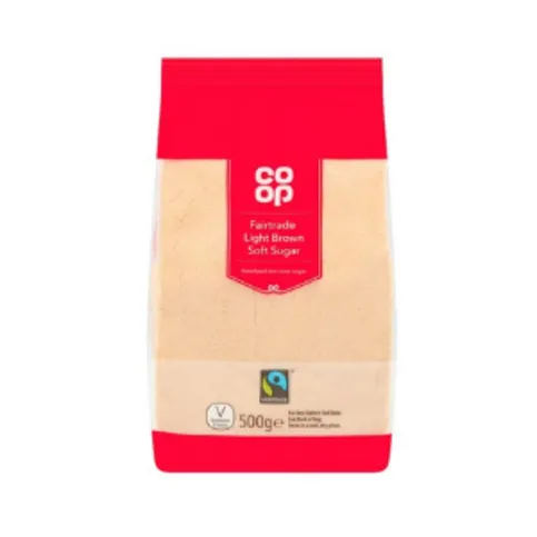 Co-op Fairtrade Light Brown Soft Sugar 500g