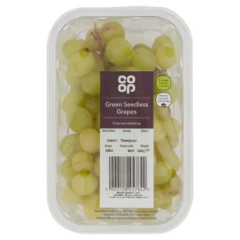 Co-op Seedless Green Grapes 450g