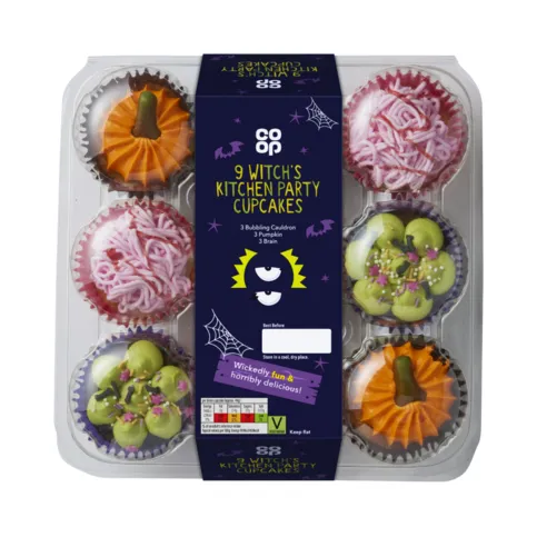 Co-op Halloween Platter Cupcakes 9s