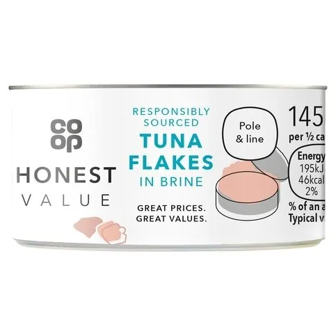 Coop Honest Value - Tuna Flakes In Brine, 145g