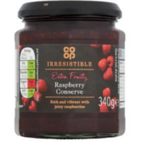 Co-op Irresistible Raspberry 340g
