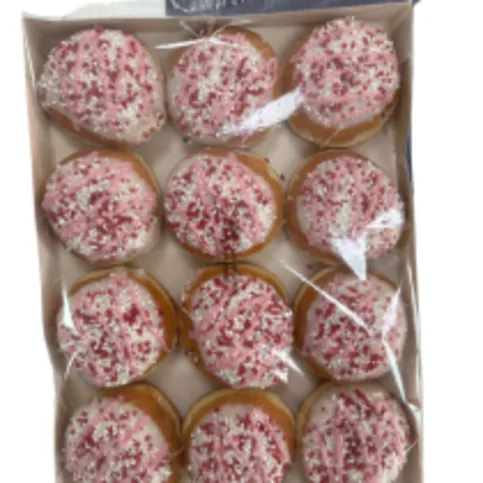 CO OP IRRESISTIBLE STRAWBERRY & CREAM DOUGHNUTS 12PK
