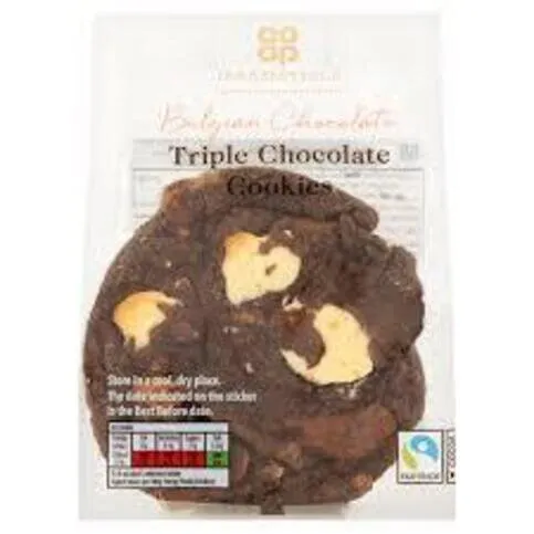 Co Op Irresistible Triple Chocolate Cookie 4 Pk
