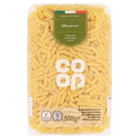 Coop - Macaroni Pasta Tubes (made in Italy), 500g