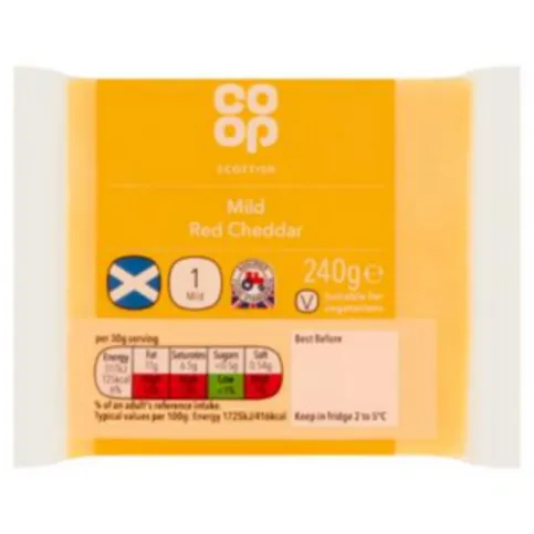 Co Op Scottish Mild Coloured Cheddar 240g