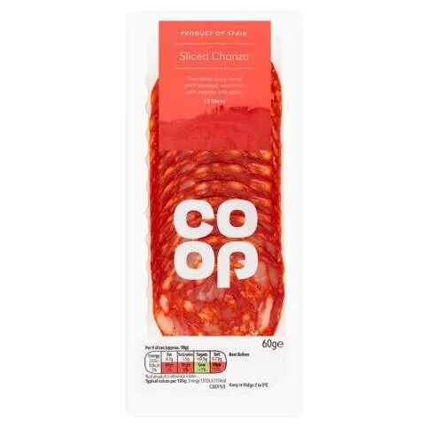 Co-op Sliced Chorizo 32 Slices 150g