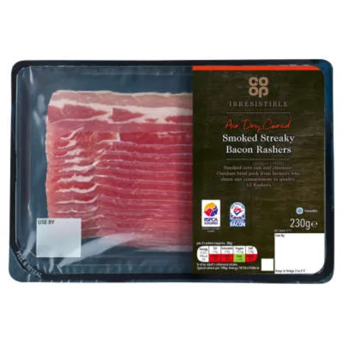 Co-op Smoked Streaky Bacon 300g