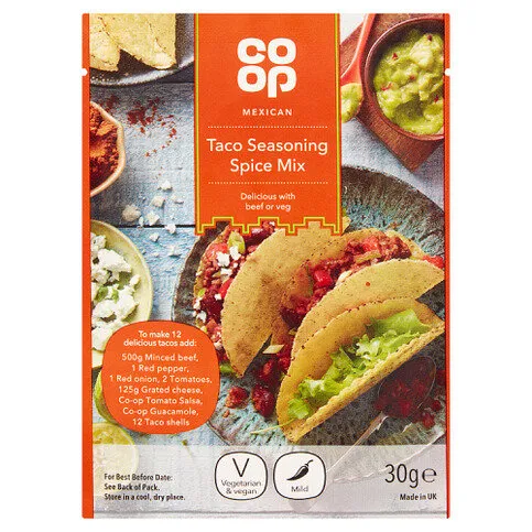Co-op Mexican Taco Seasoning Spice Mix 30g