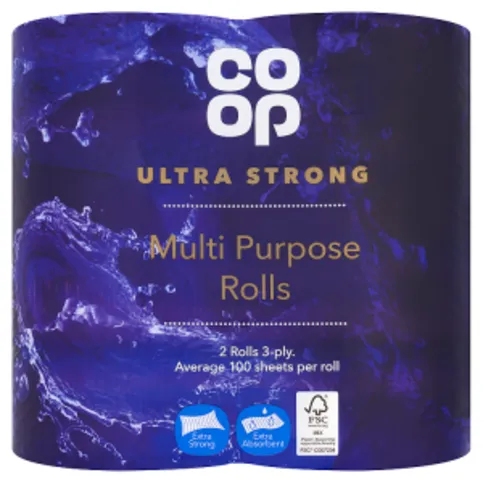 Co-op Ultra Strong Multi Purpose 2 Rolls 3-ply