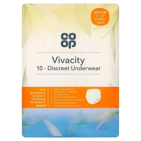 Co Op Vivacity Discreet Underwear 10 Pack