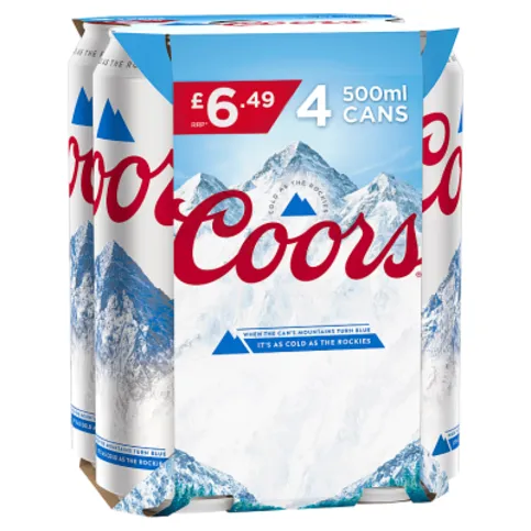Coors 4 x 500ml