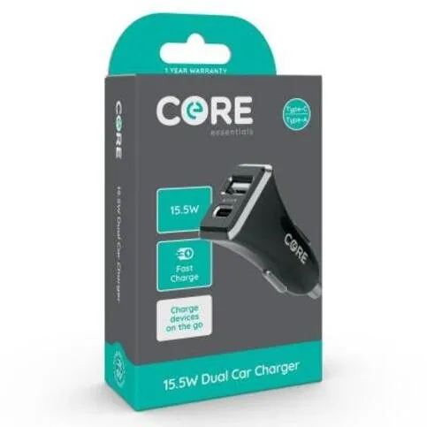 Core 15W Dual Car Charger