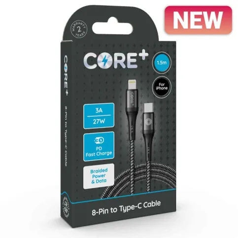 Core + 8 Pin to Type C Cable 1.5m