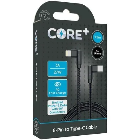 Core + 8 Pin to Type C Cable 1.5m