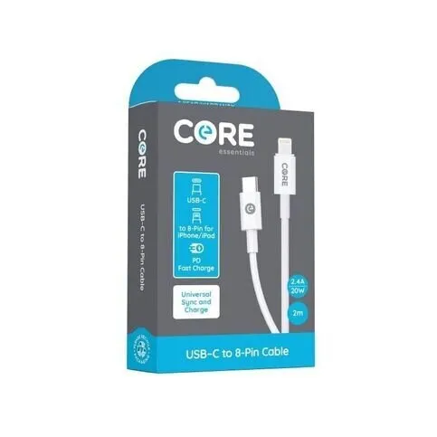 Core 8 Pin To Type C Cable 2m