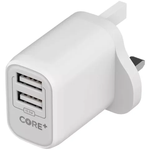 Core Dual  Wall Charger 15.5w Dual