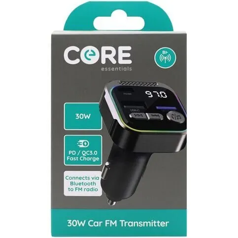 CORE Bluetooth FM Transmitter 30W