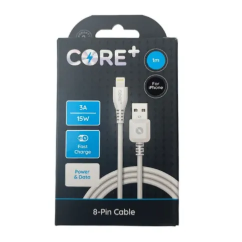Core Plus iPhone 8 Pin to Usb 1m Cable 3a/15w