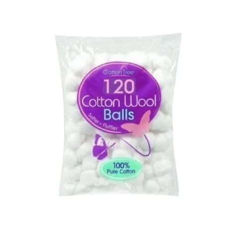 Cotton Wool Balls 120 Pack