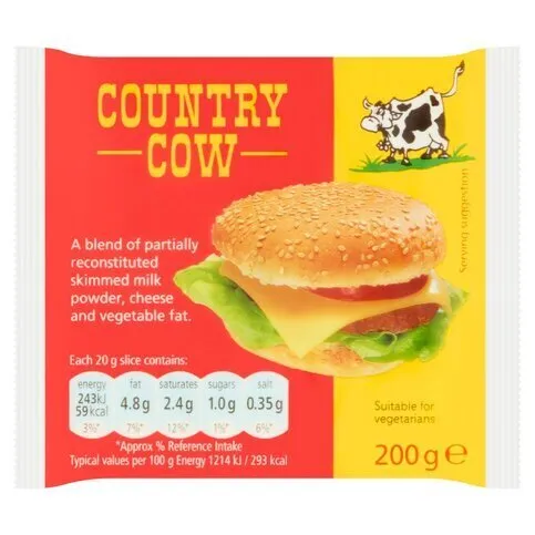 Country Cow Cheese Slices 200g