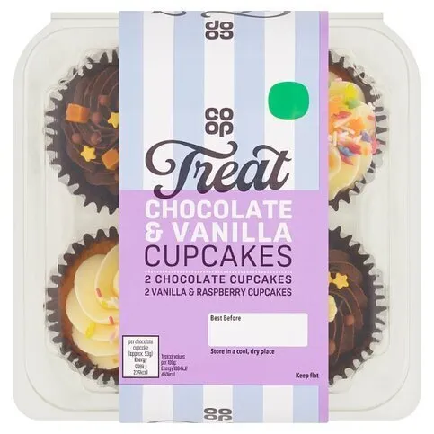 CP Choc & Vanilla Cupcakes 4S