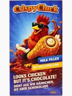 Crispy Cluck Milk Chocolate 