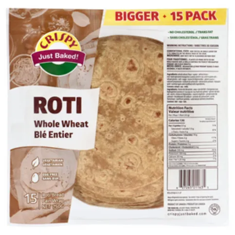 Crispy Roti Whole Wheat 15 Pack