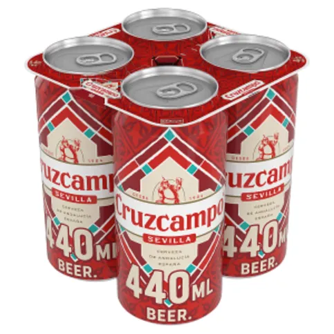 Cruzcampo Sevilla Lager Beer Can 4 x 440ml
