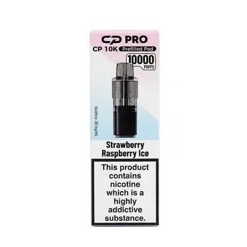 Crystal pro 10k Strawberry raspberry ice pod