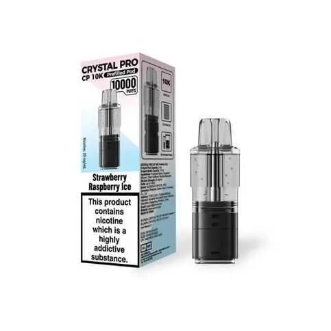 Crystal pro 10k Strawberry raspberry ice pod
