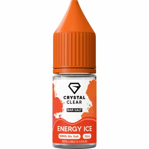 Crystal Clear Bar Nic Salt Energy Ice 10ml Tank 10mg