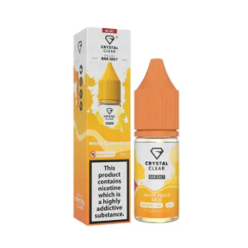 Crystal Clear Nic Salt White Peach Razz E-liquid 20mg
