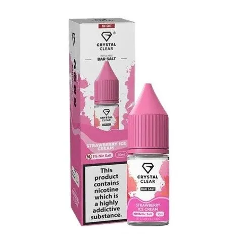 CRYSTAL NIC SALT STRAWBERRY ICE CREAM E-LIQUID