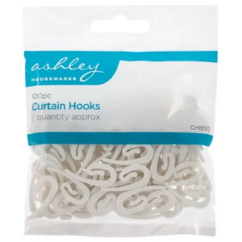 Ashley Curtain Hooks 100 Pack
