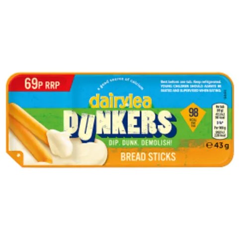 Dairylea Dunkers Breadsticks Cheese Snack 43g
