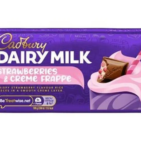 Dairy Milk Strawberries & Creme Frappe 115g PM1.79