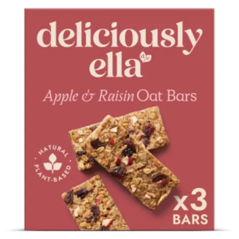 Deliciously Ella Apple & Raisin Oat Bars 3 x 50g