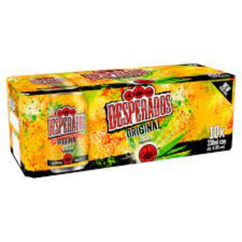Desperados Tequila Lager Beer 10 x 330ml Cans