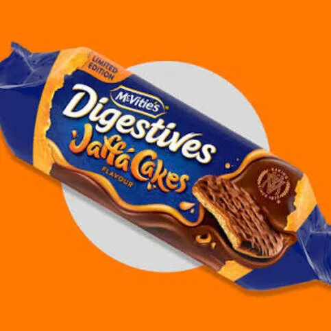 Digestive Jaffa cake biscuits 